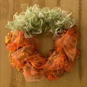 Pumpkin Wreath for the Fall